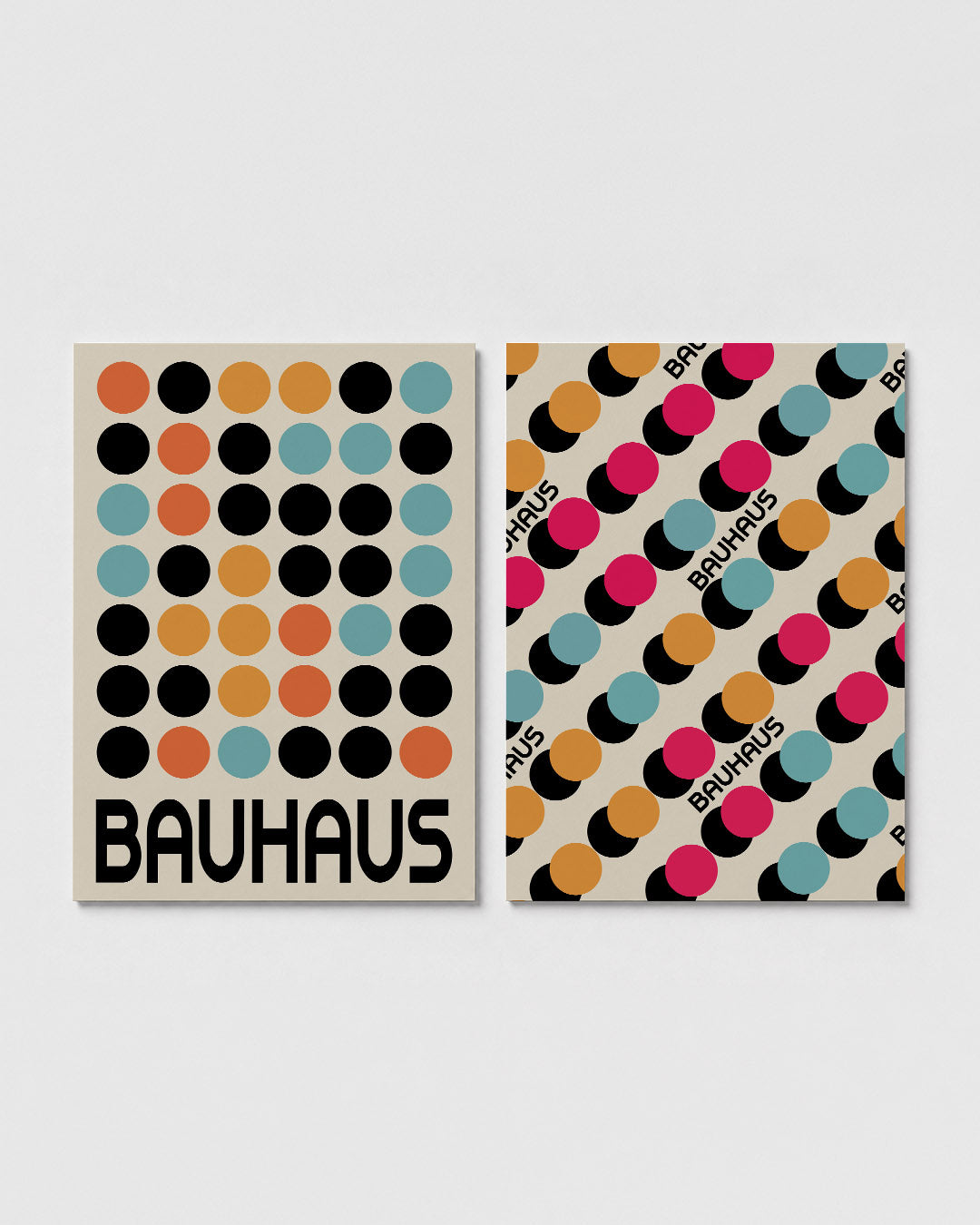 Kleurrijke cirkelritmes Posterset
