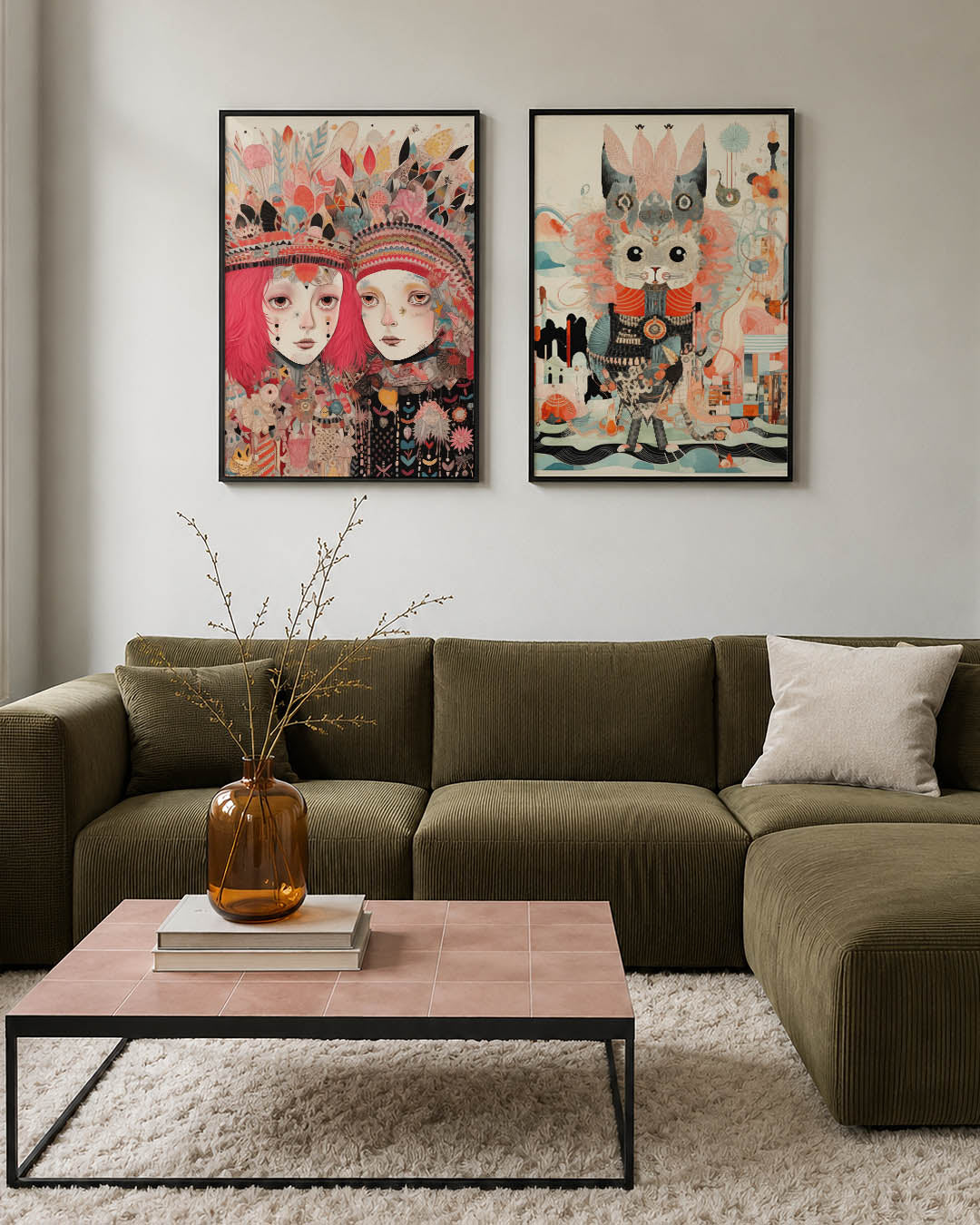 Kleurrijke fantasiefiguren Posterset
