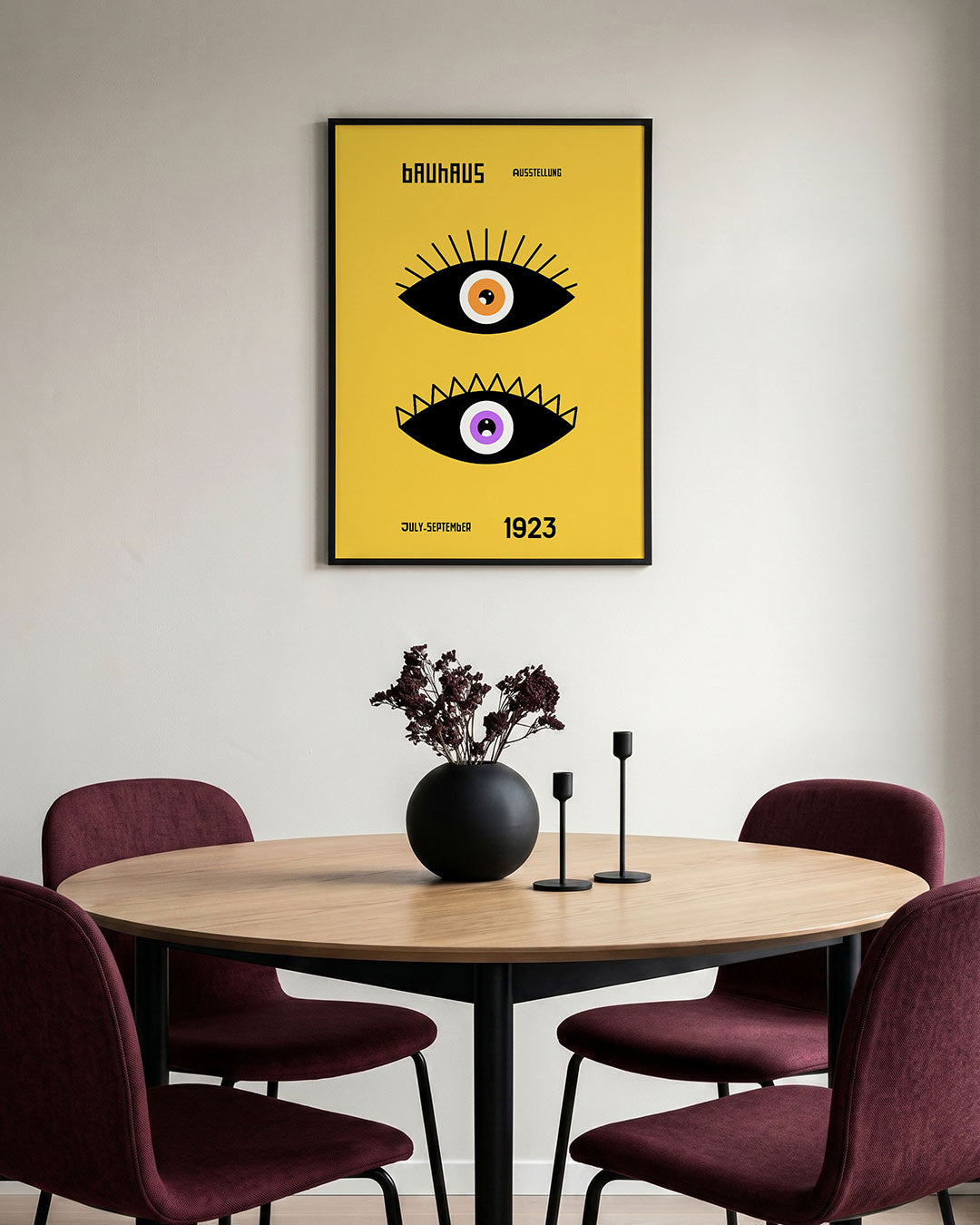 Oogvormen en lijnen Poster