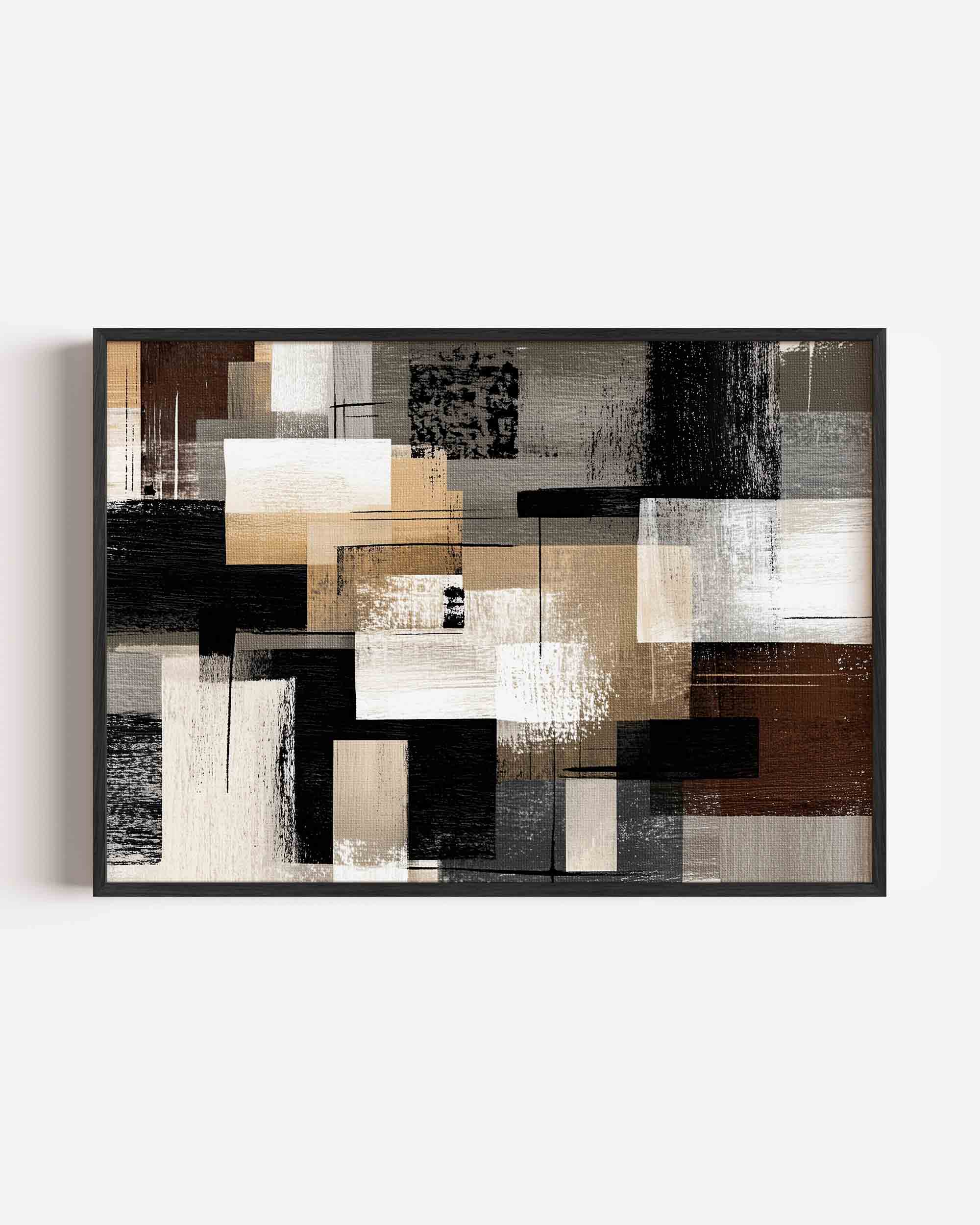 Abstracte rechthoeken Poster