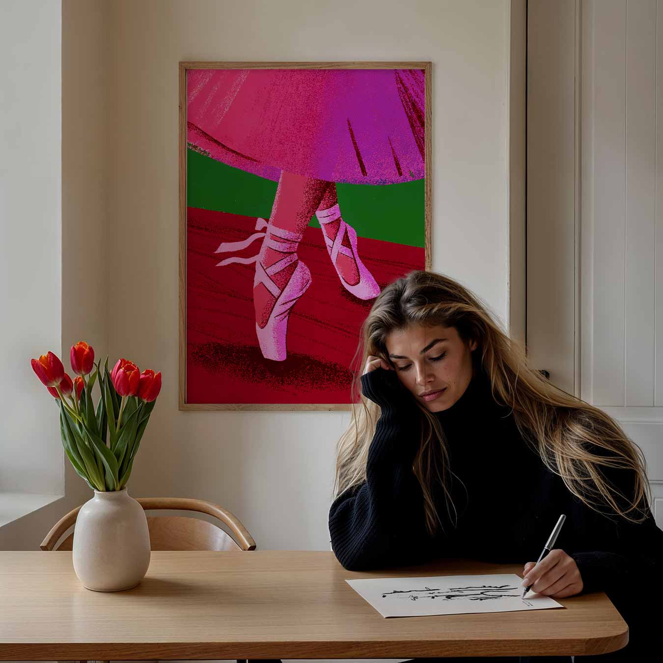 Dansende Schoonheid Poster-WallArtistic
