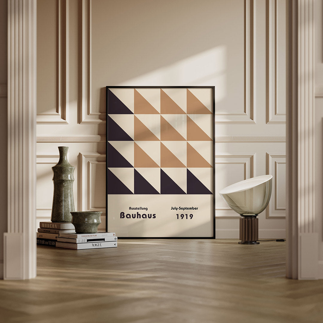 Driehoekige vlakverdeling Poster