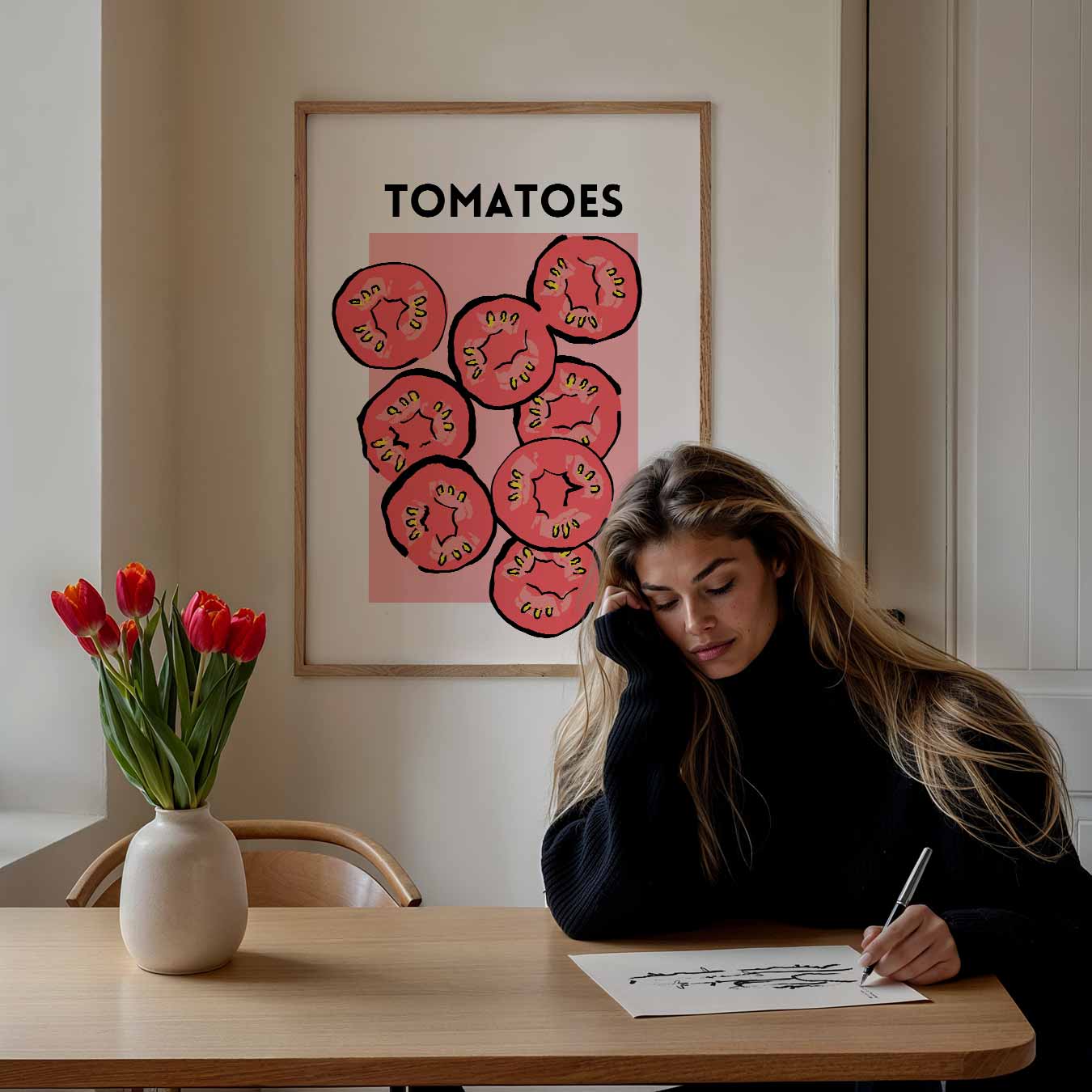 Frisse Tomaten Kunstposter-WallArtistic