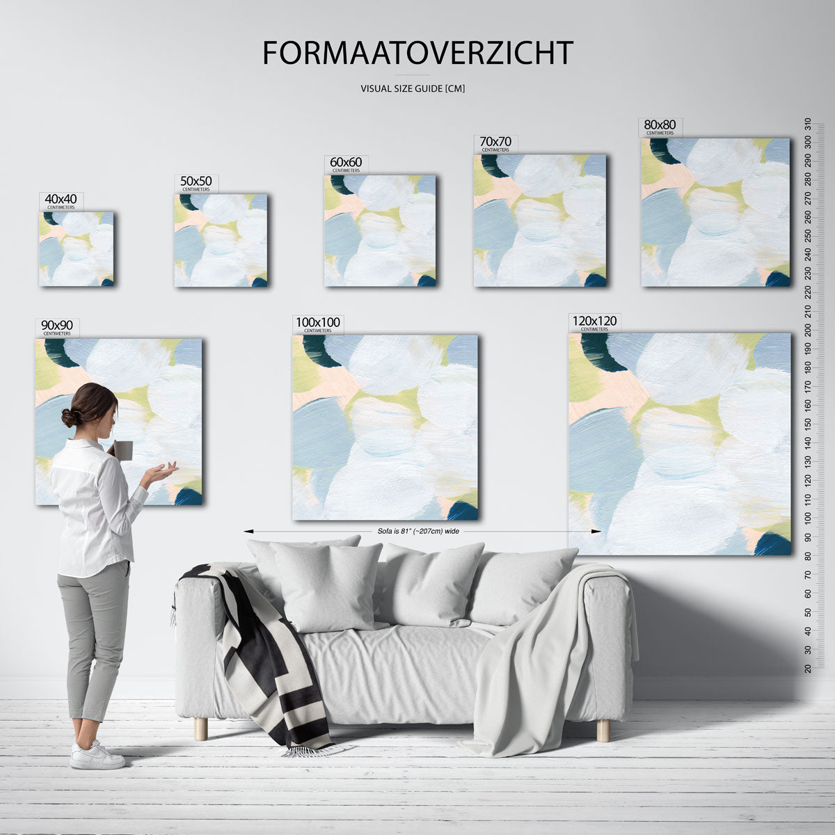 Abstracte vormen Poster