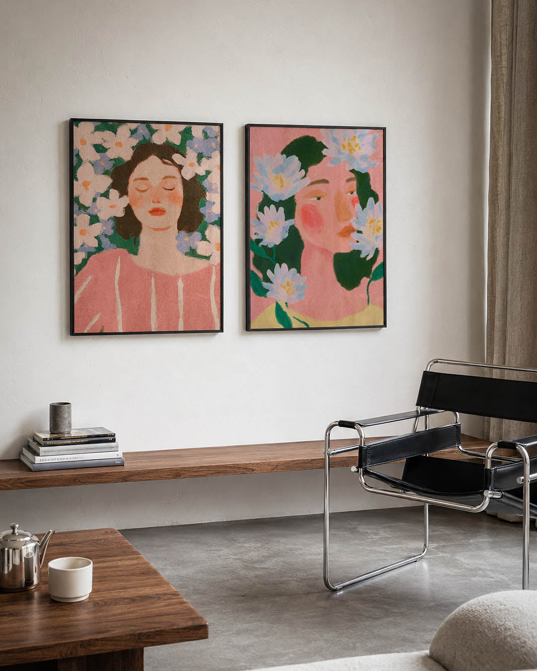 Bloemen en rust Posterset