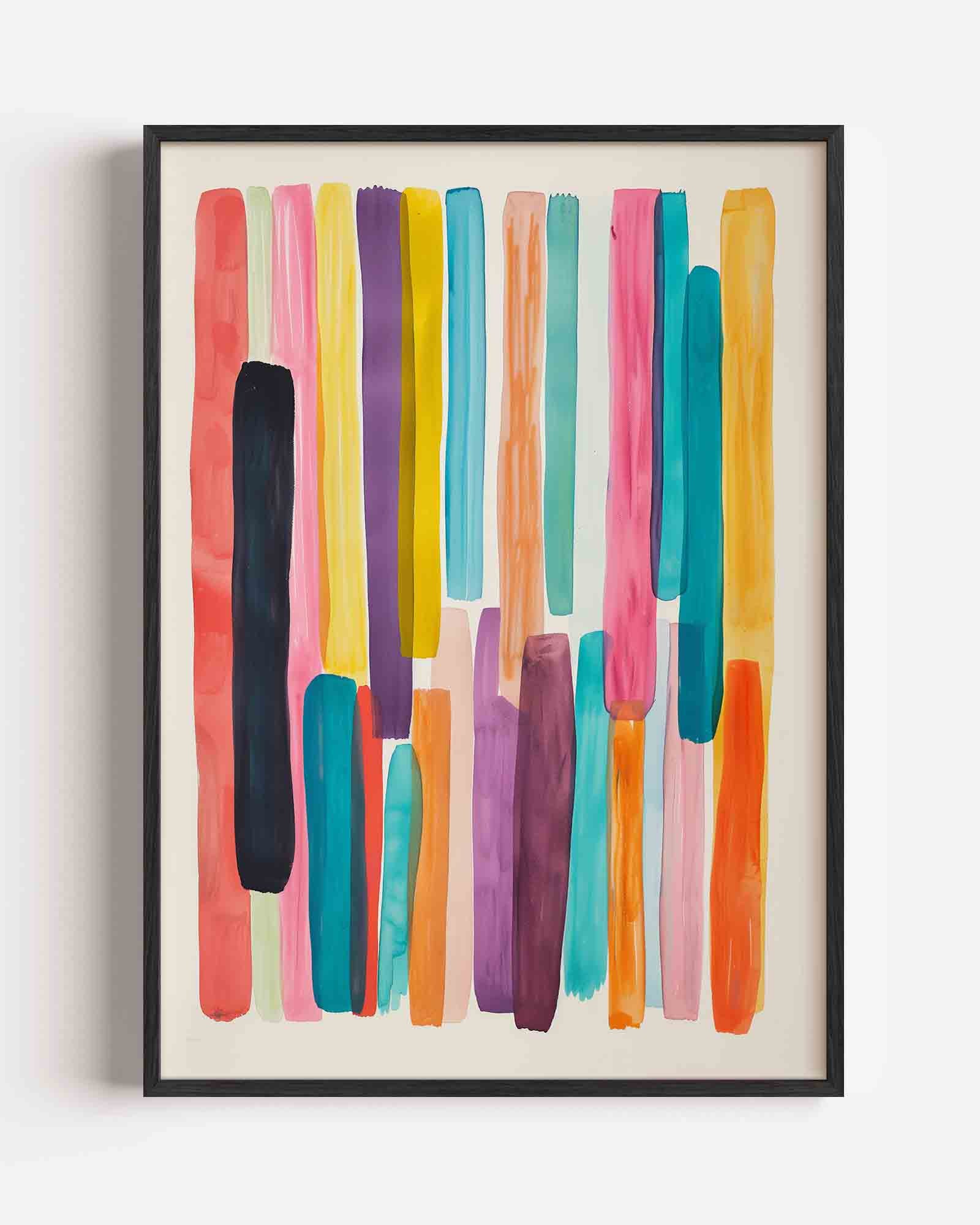 Verticale strepen Poster