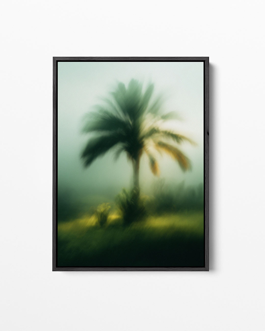 Vervagende palmboom Kunstwerk