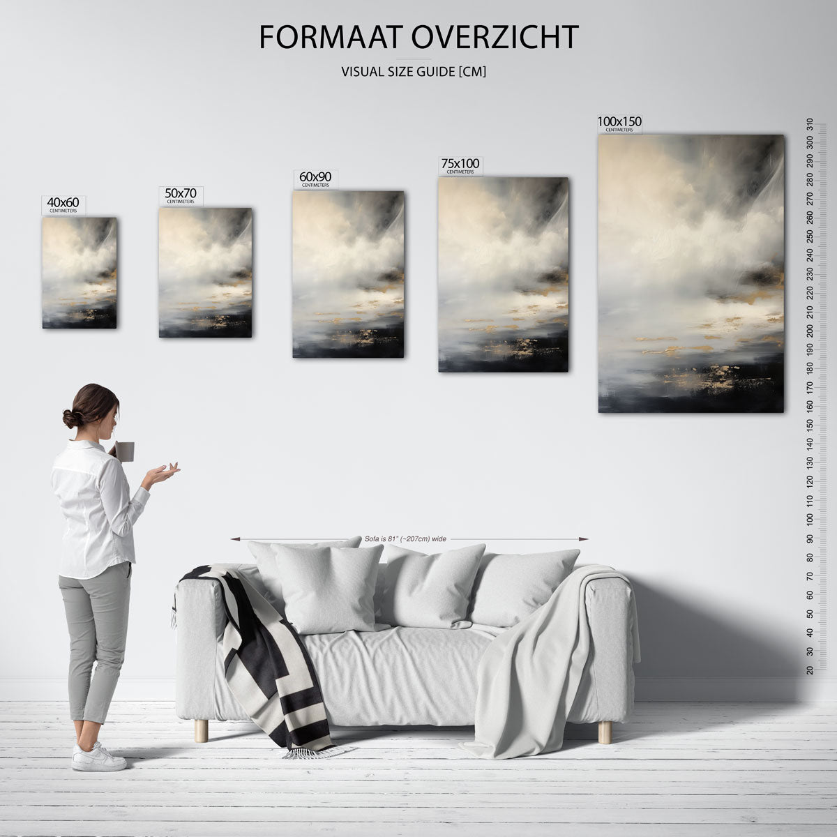 Dromerige wolken Kunstwerk