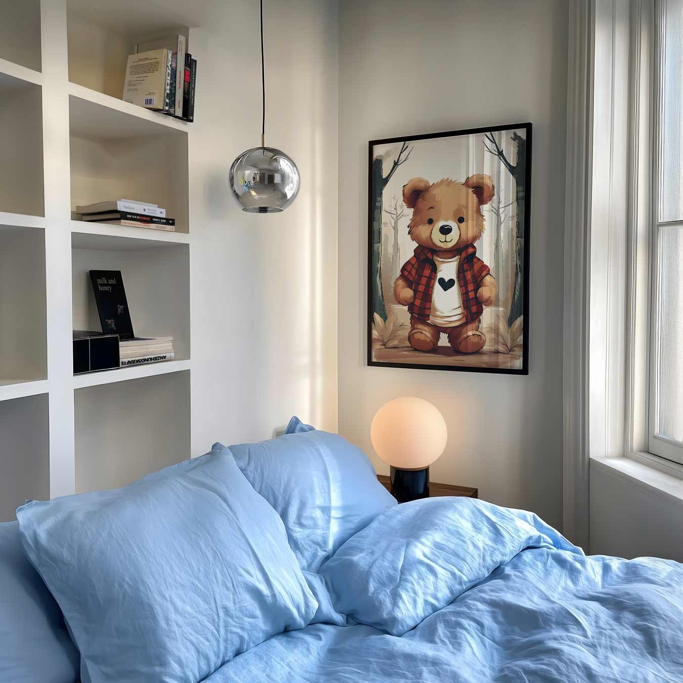 Knuffelbeer in het Bos Poster-WallArtistic