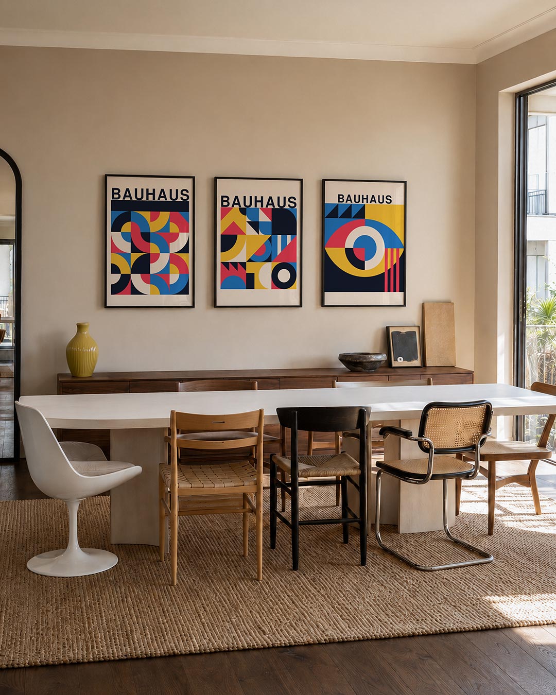 Kleurrijke vormen Posterset