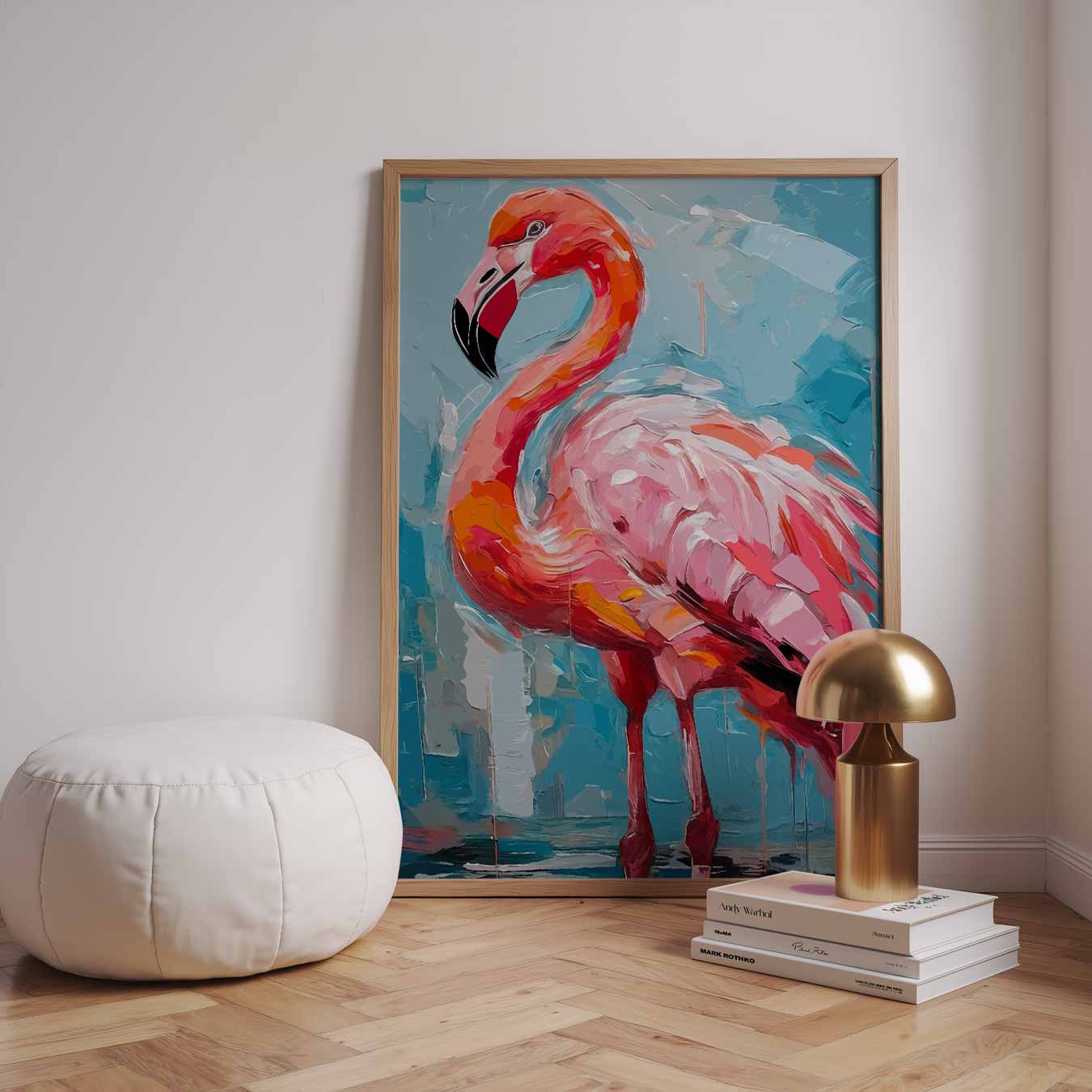 Flamingo Elegantie Poster-WallArtistic