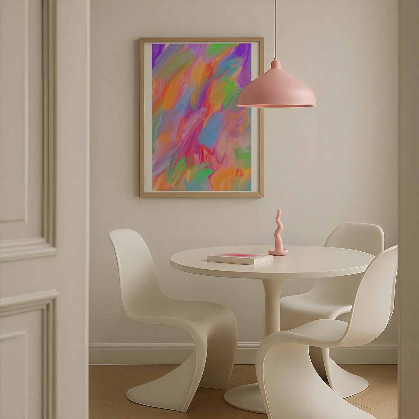 Kleurrijk Abstract Schilderij Poster-WallArtistic