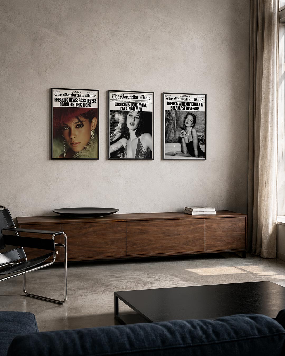 Portret en headlines Posterset