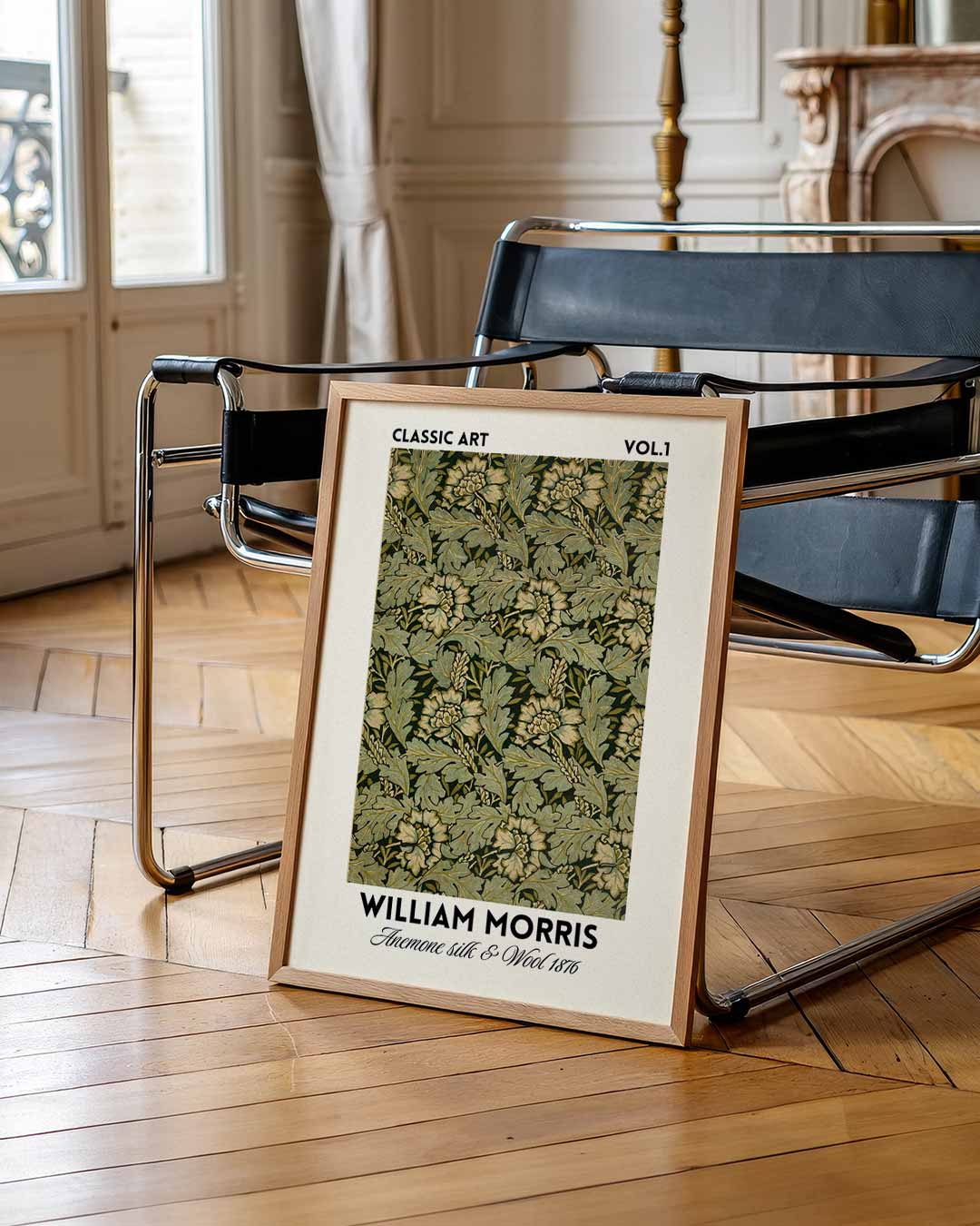 William Morris Anemone Silk & Wool 1876 Poster-WallArtistic
