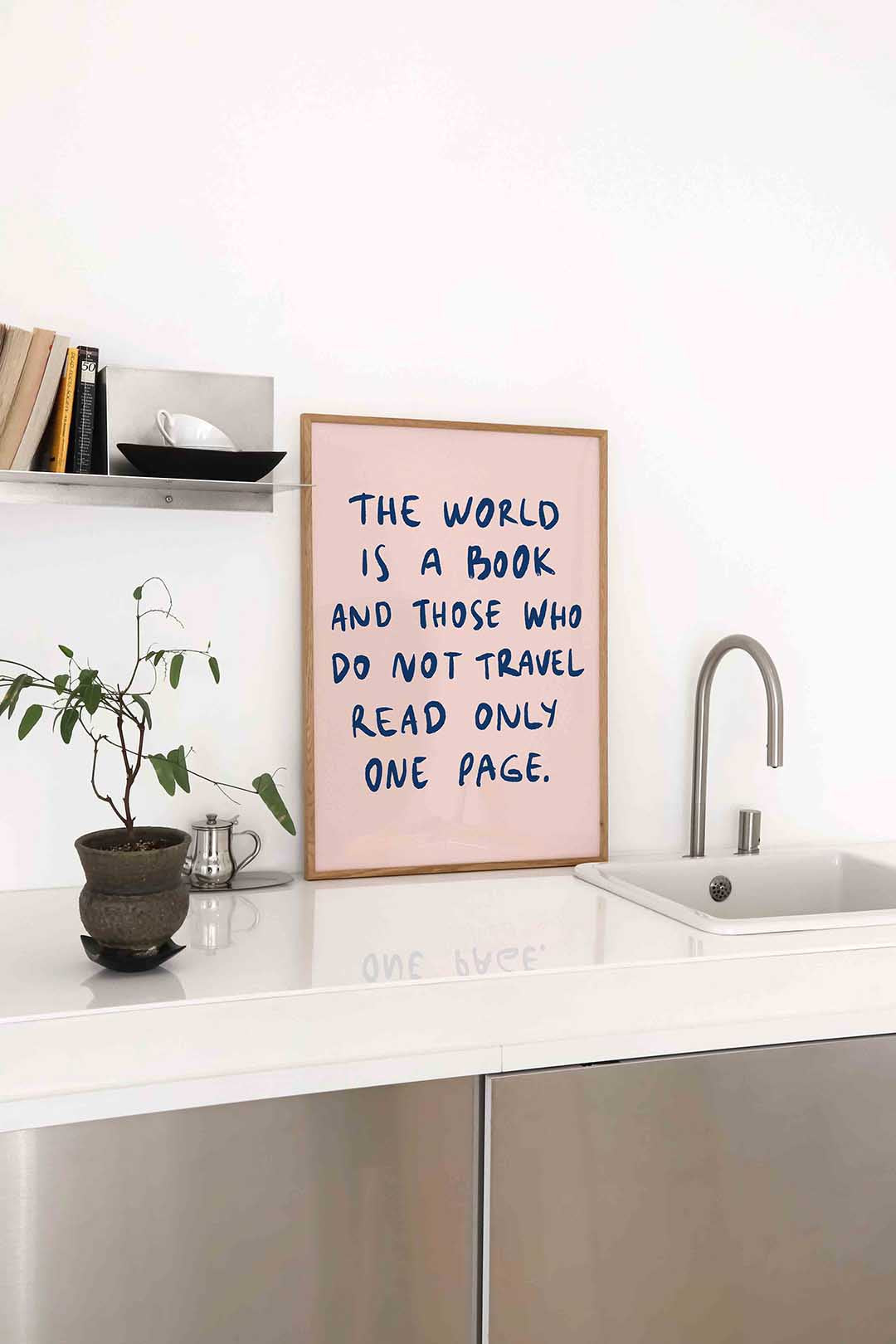 Wereld boek citaat Poster