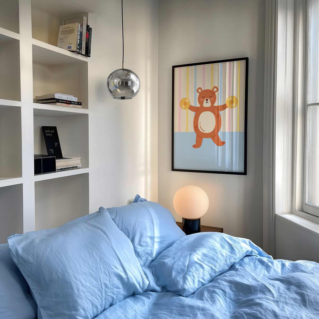 Schattige Berenmuurposter-WallArtistic
