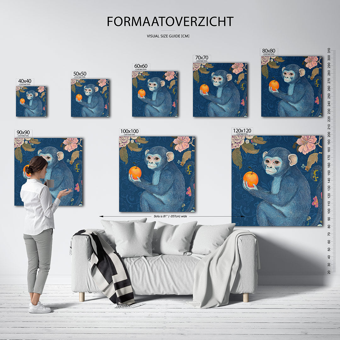 Dromerige aap Kunstwerk