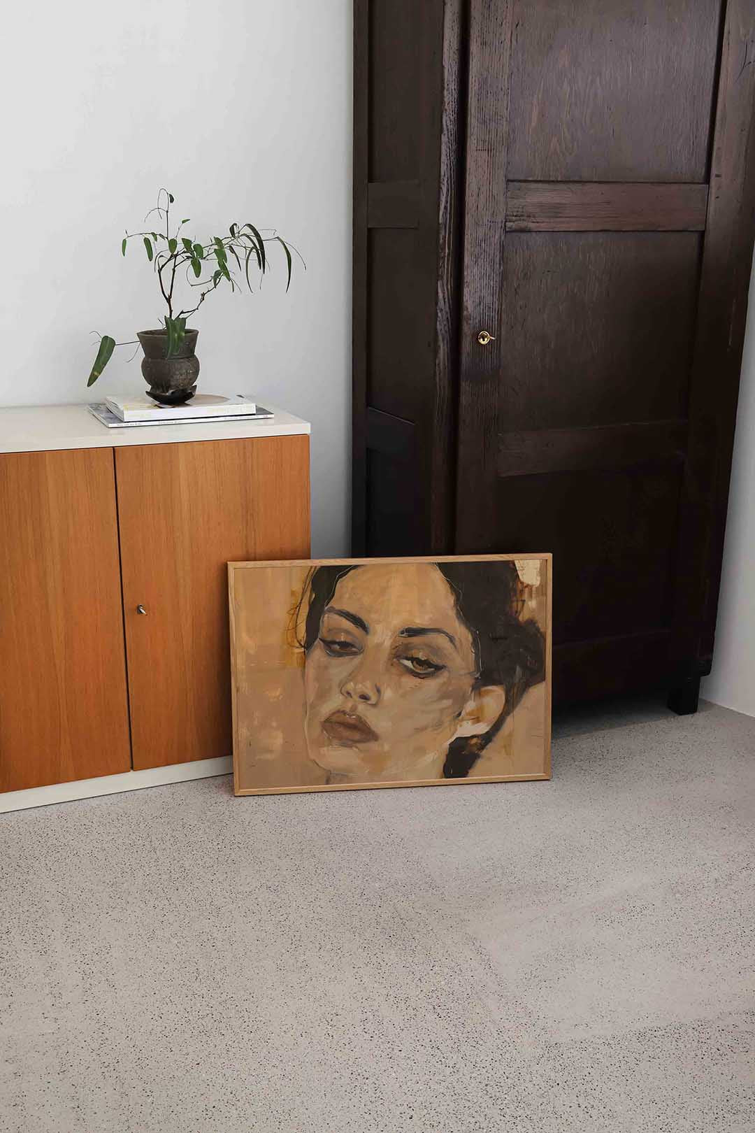 Portret van vrouw Poster