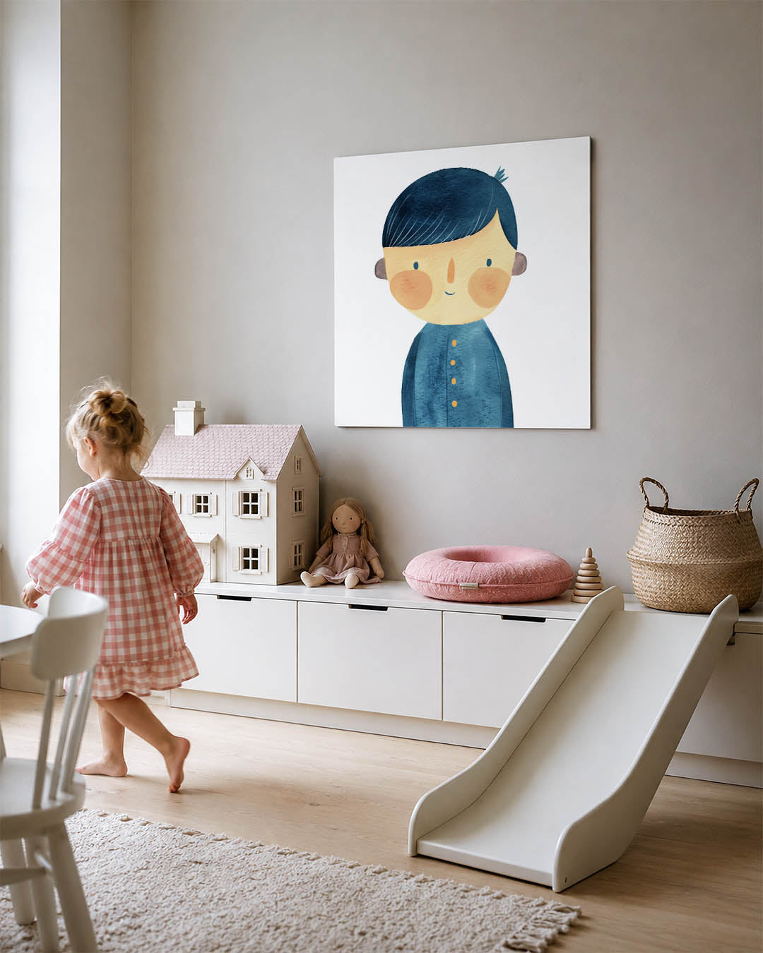 Vrolijke illustratie Kunstwerk