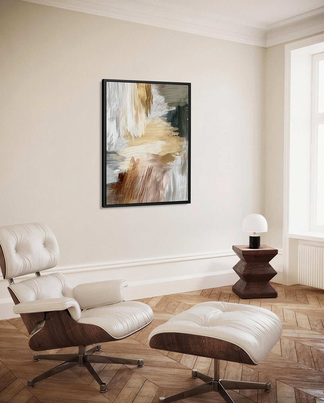 Dynamische kleurenmix Kunstwerk