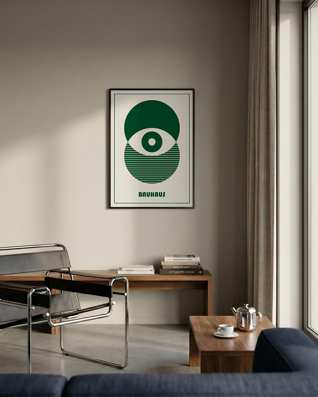 Cirkel en lijnen Poster