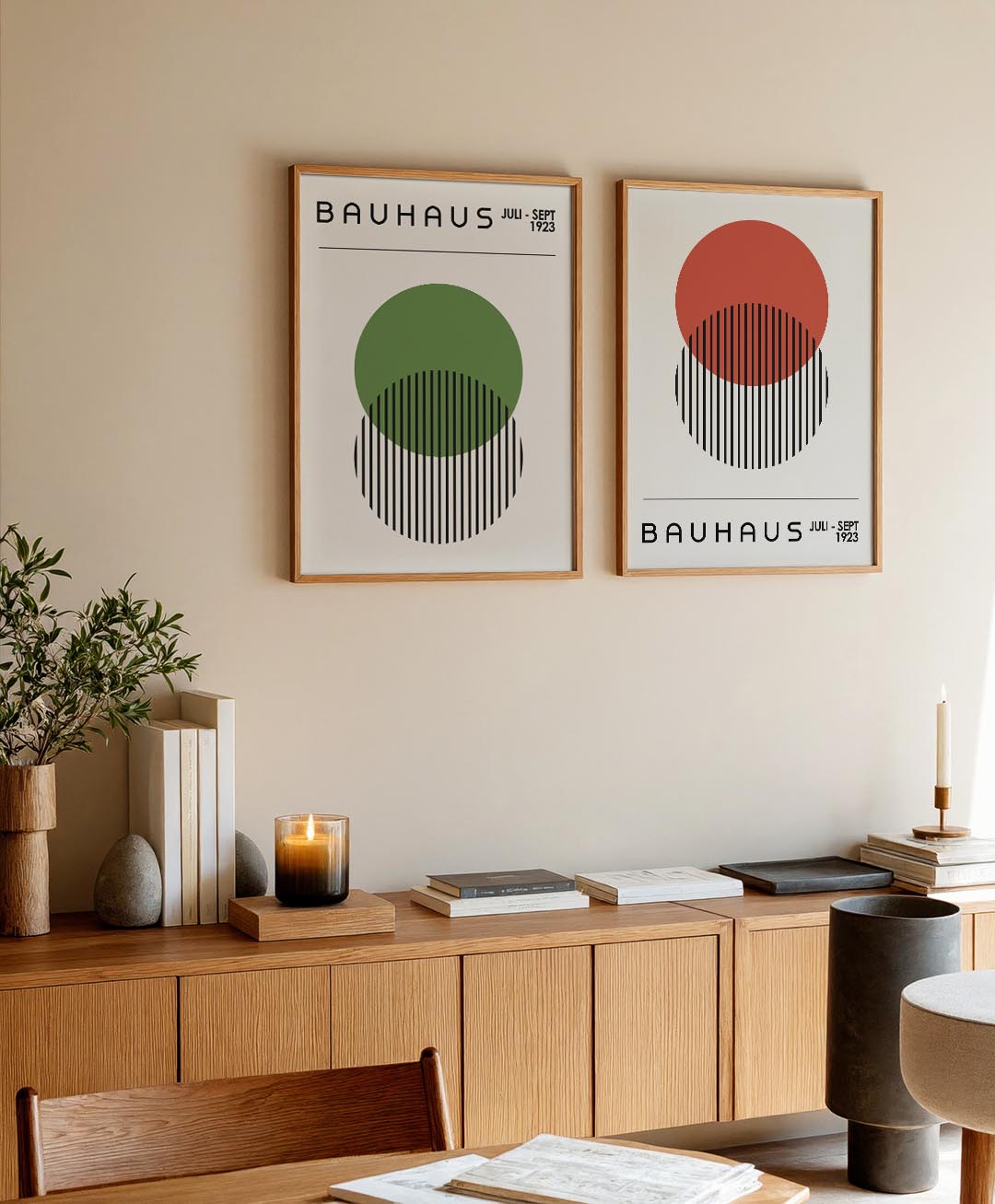 Cirkel en lijnen Posterset
