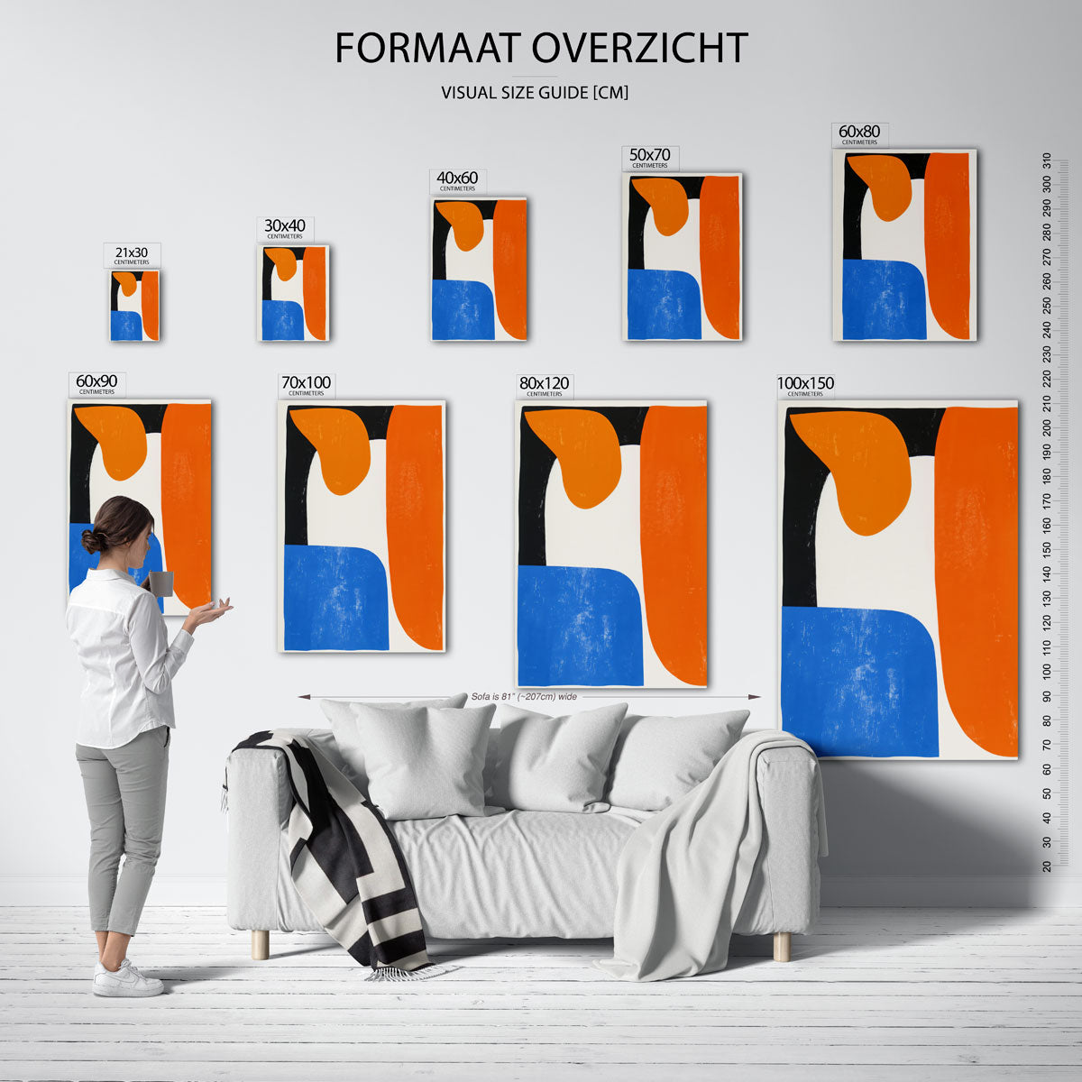Abstracte vormen Poster
