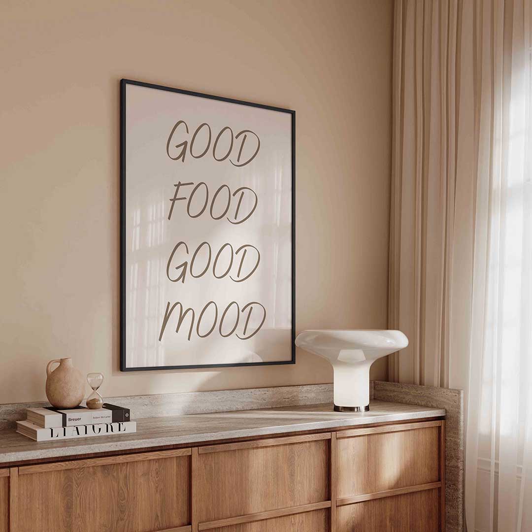 Good food good mood Poster