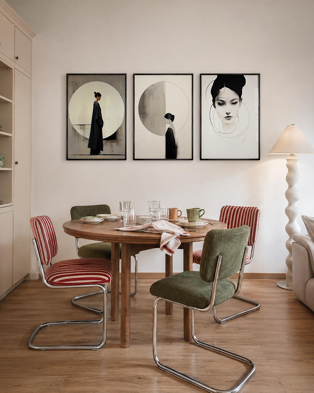 Cirkel en silhouet Posterset
