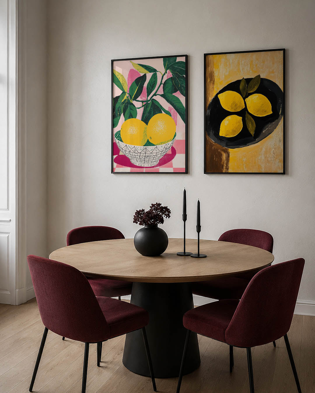 Fruit en bladeren Posterset