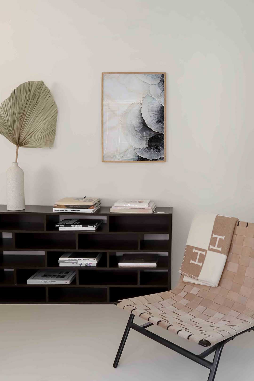 Abstracte golvende vormen Poster