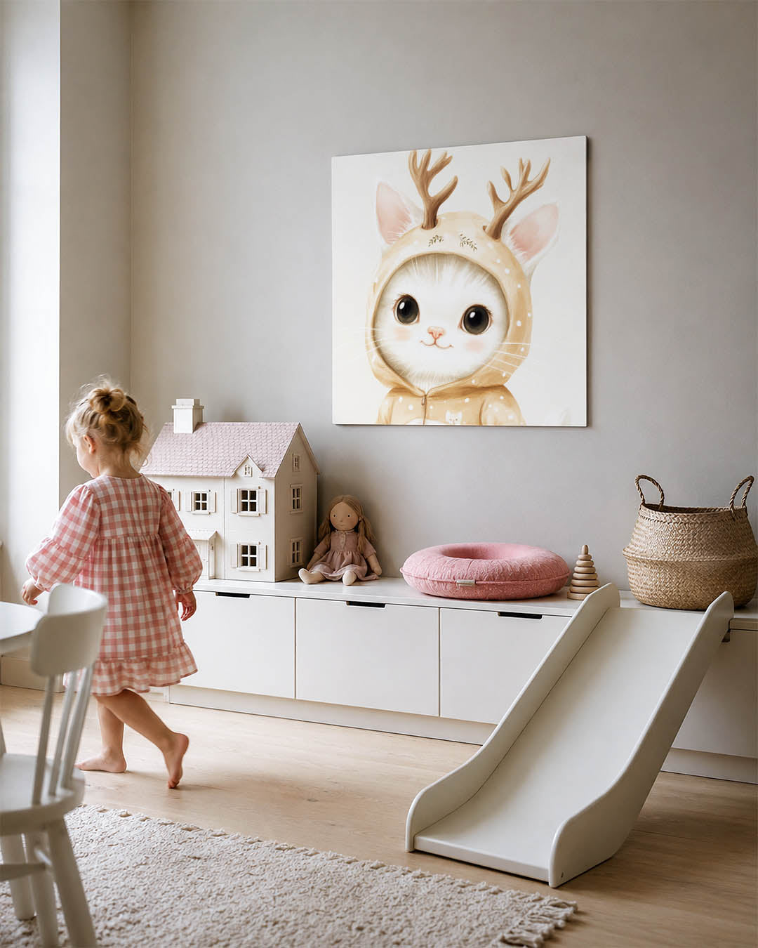 Schattige kat illustratie Kunstwerk