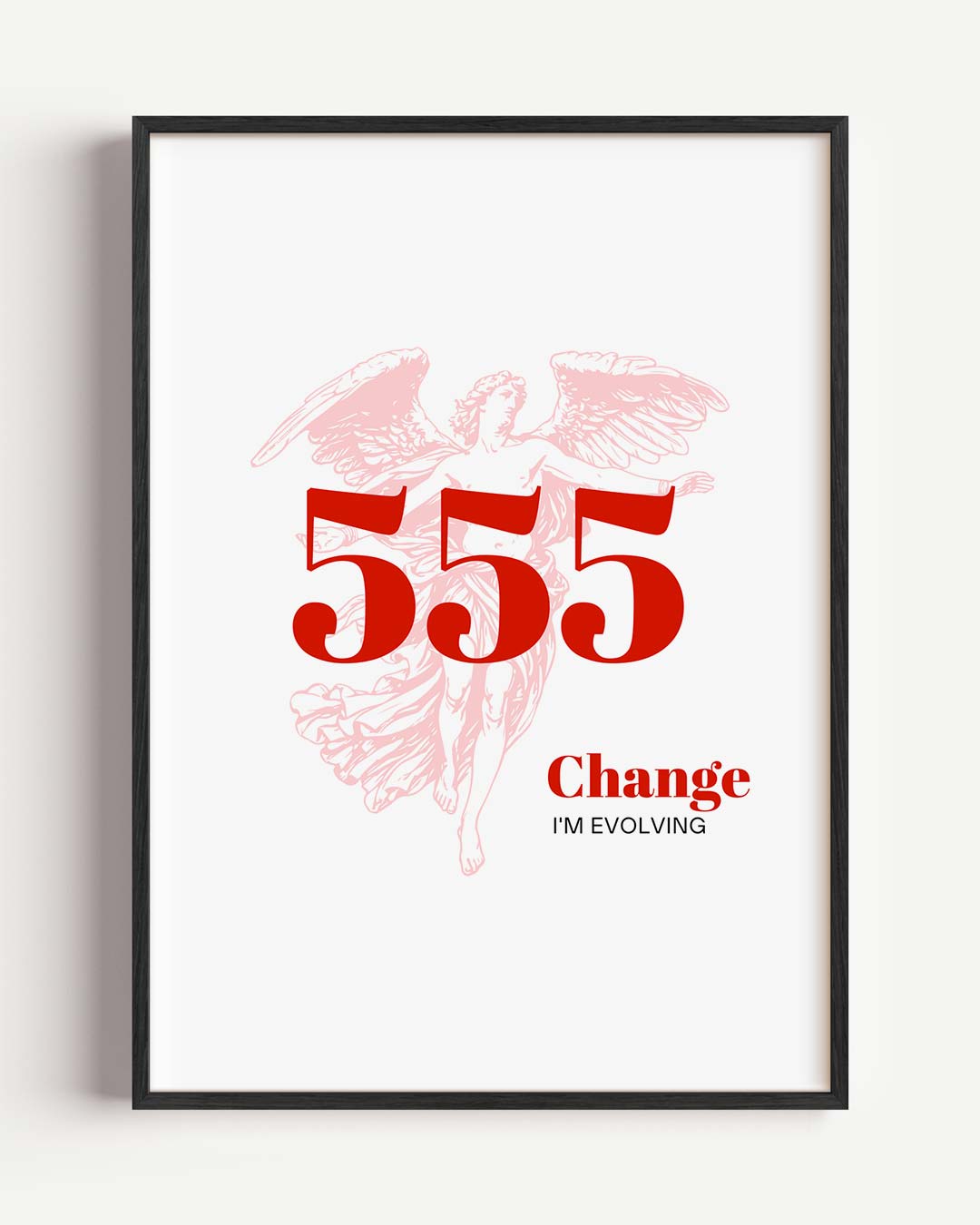 Inspirerende 555 Angel Number Poster-WallArtistic