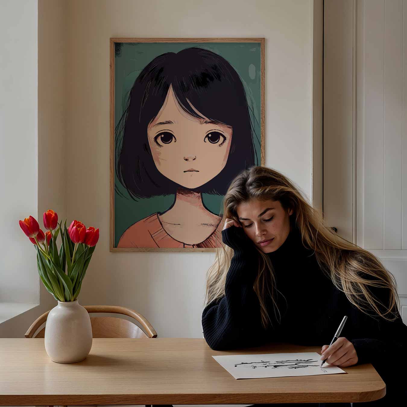 Mystieke Meisjeskracht Poster-WallArtistic