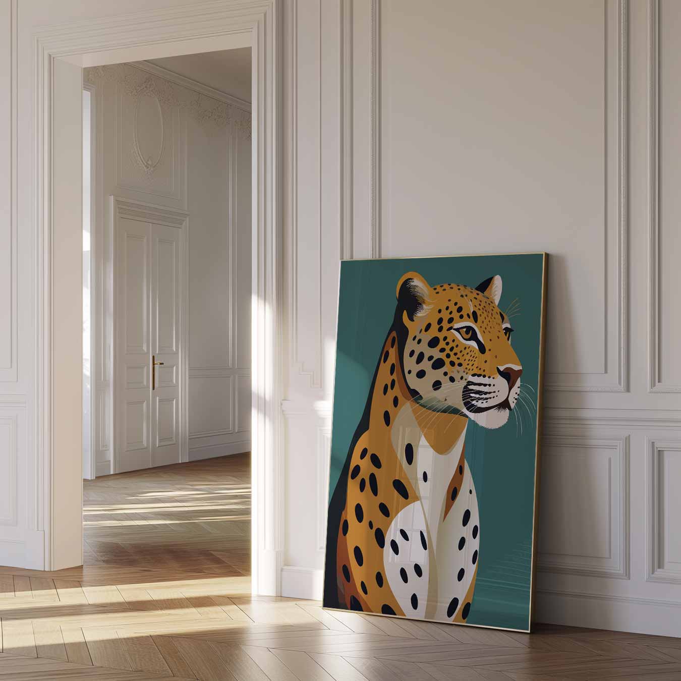Majestueuze Luipaard Poster-WallArtistic