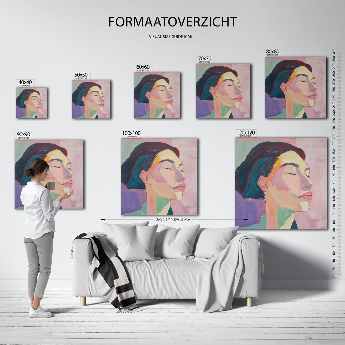 Vrouwelijk gezicht Poster