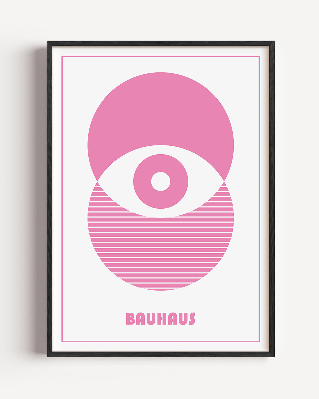 Cirkelpatroon en lijnen Poster