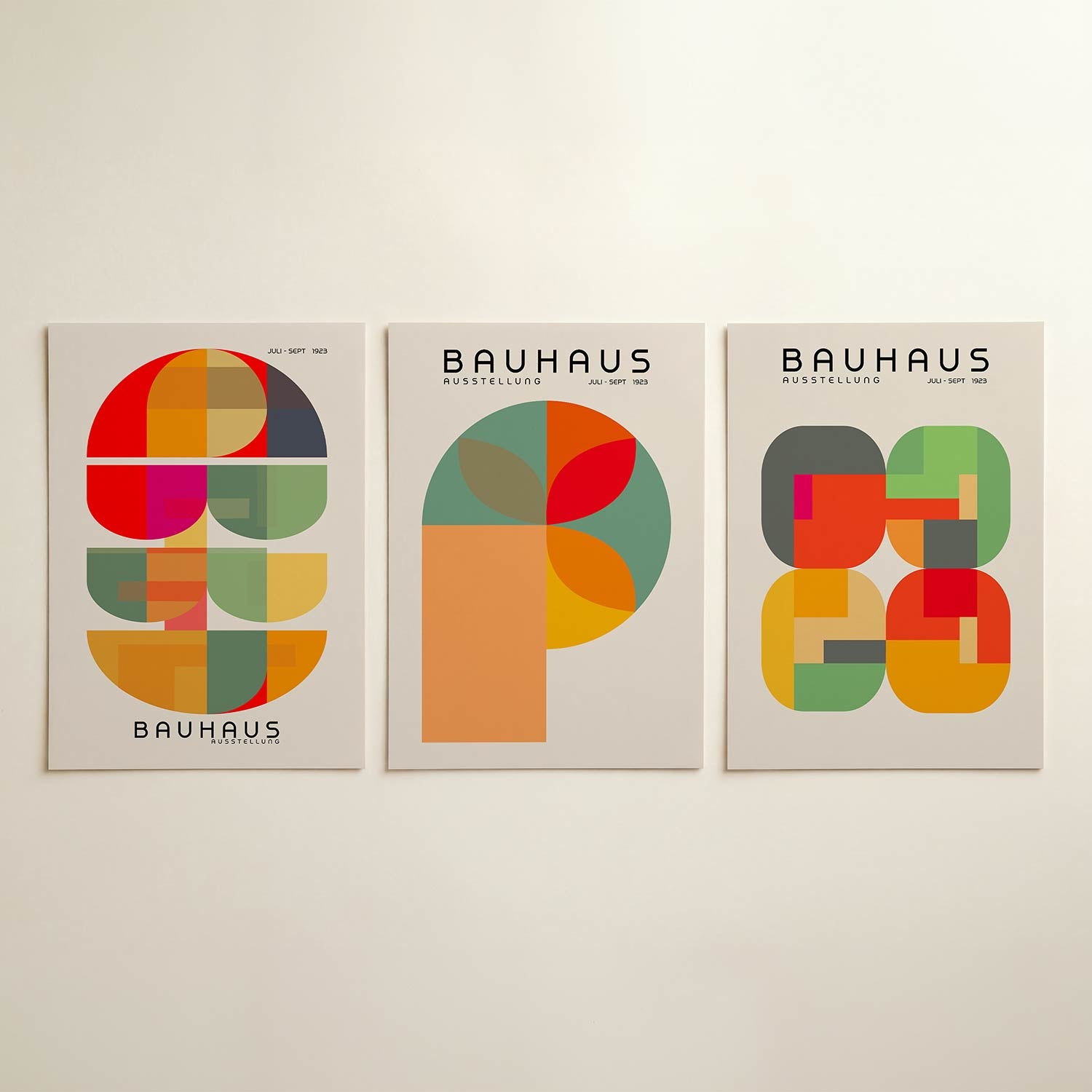 Kleurrijke vormen Posterset