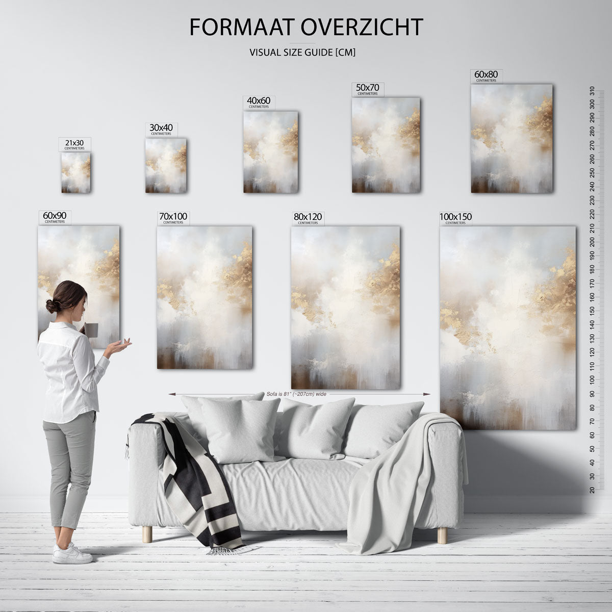 Abstracte wolken Poster