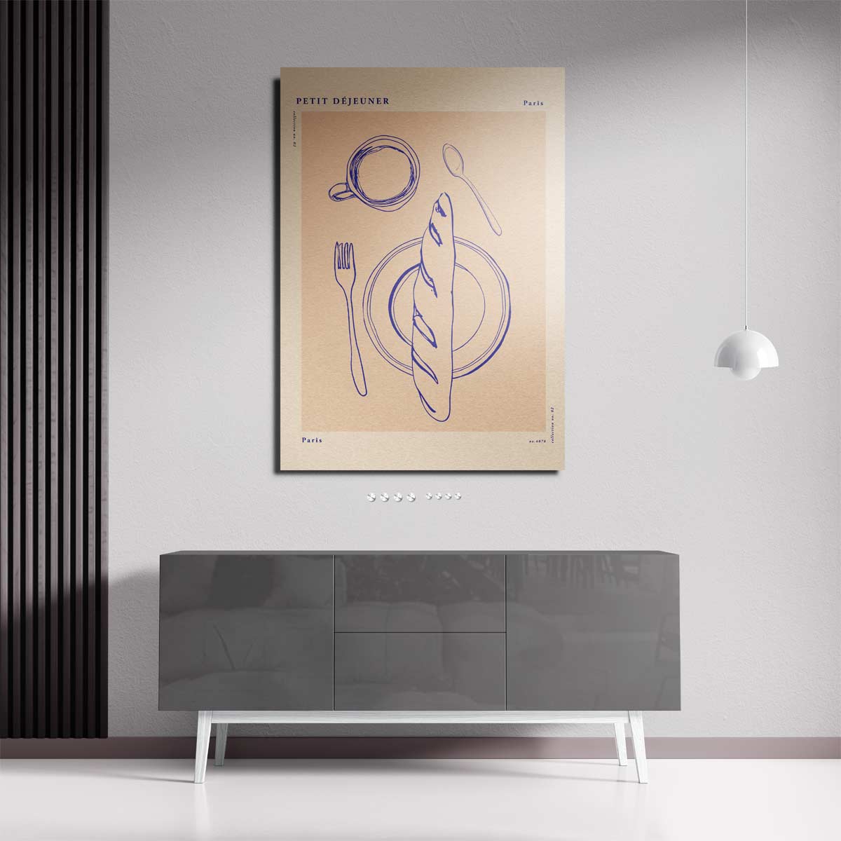 Franse Ontbijtschets Kunstwerk-canvas-dibond-plexiglas-wanddecoratie-WallArtistic