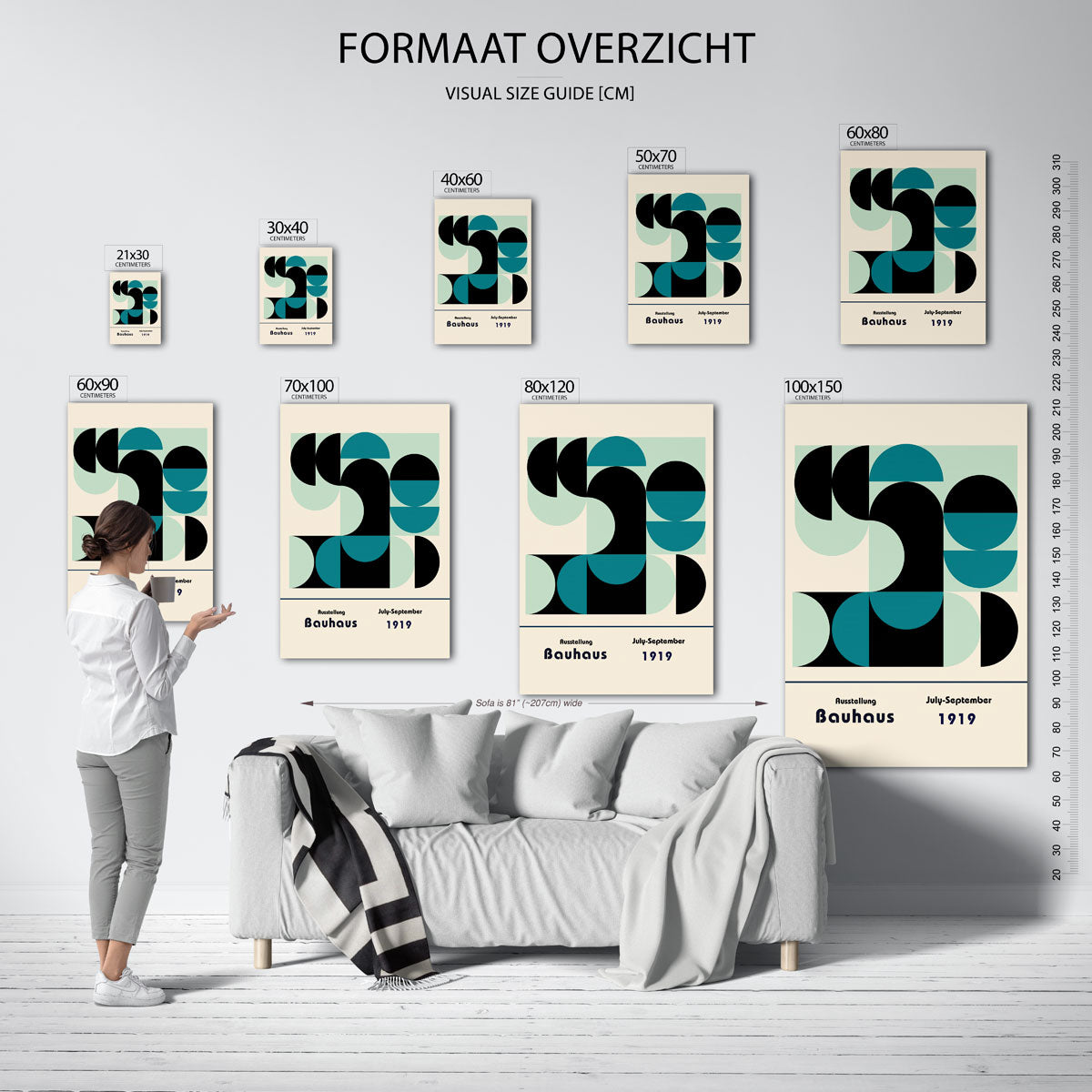 Vorm en kleurvlakken Poster