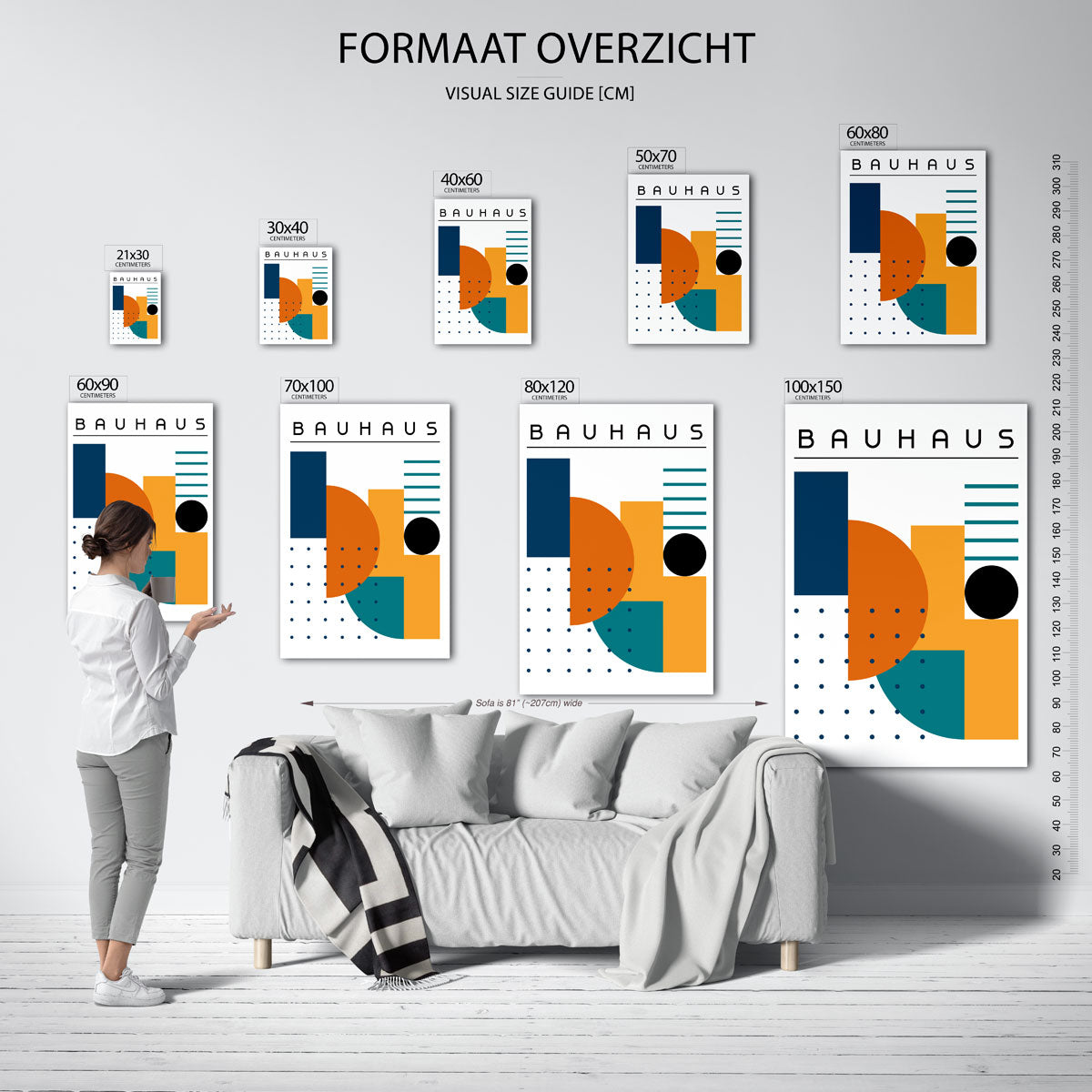 Vormen en vlakkenspel Poster