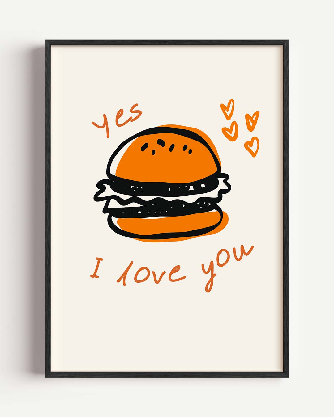 Liefdevolle Burger Poster-WallArtistic