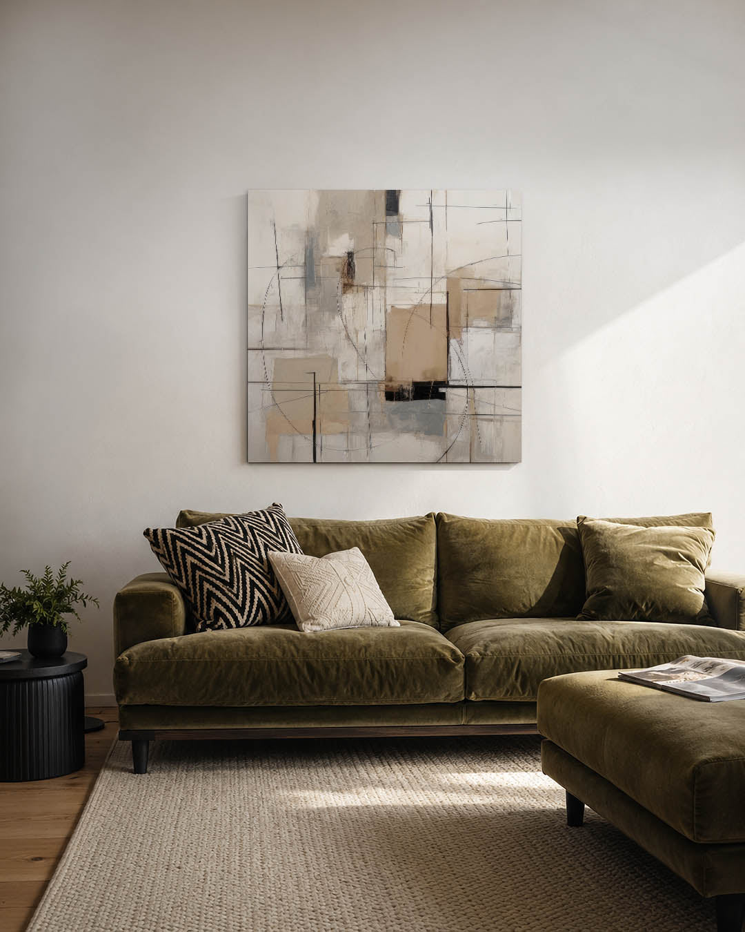 Geometrische lijnen Kunstwerk
