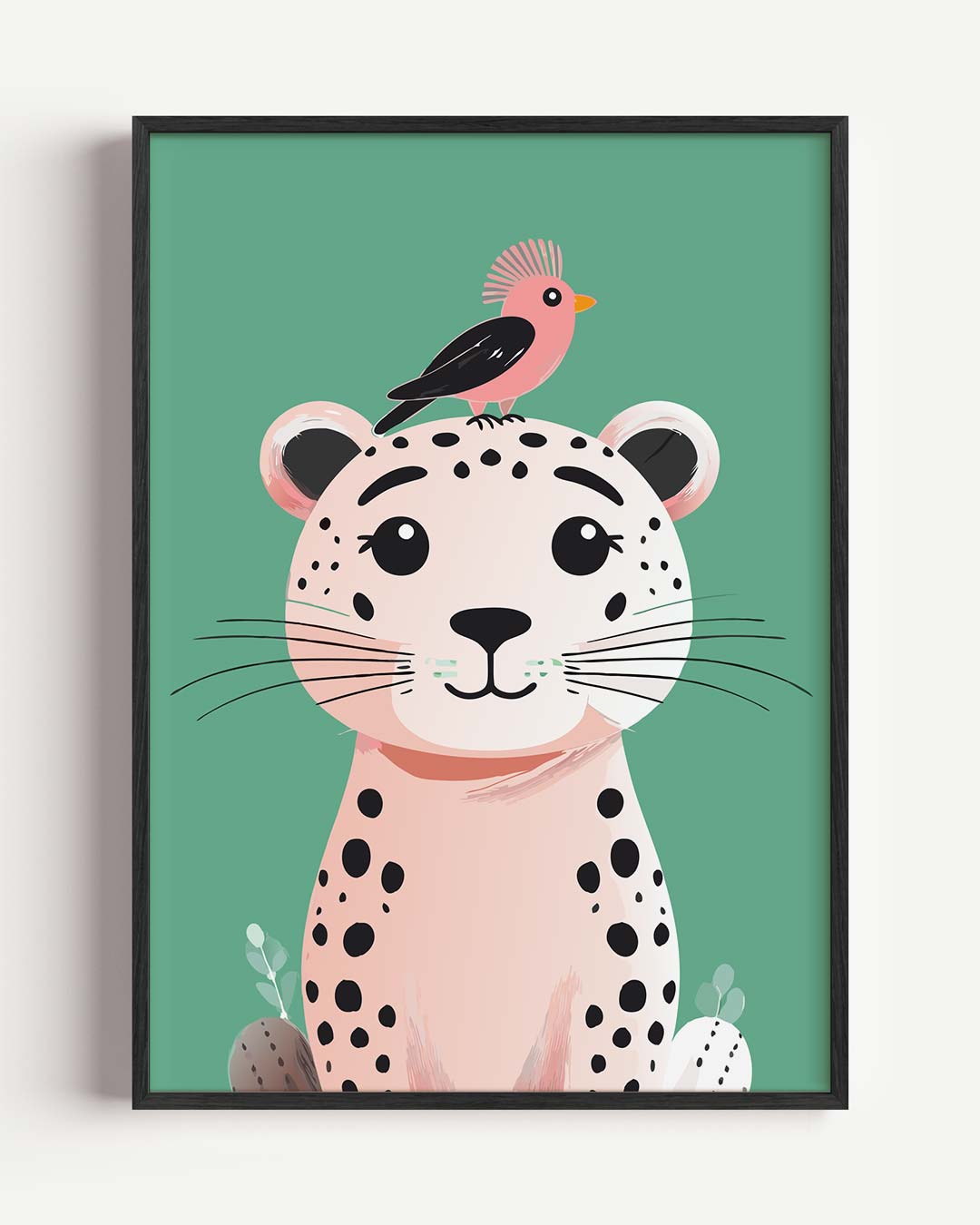 Vrolijke Dierenvriendschap Poster-WallArtistic