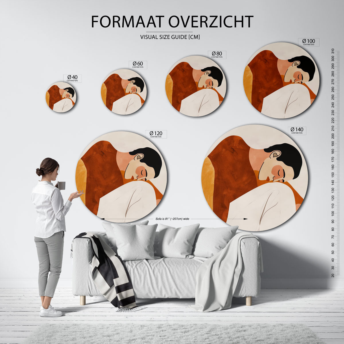Rustende figuur Muurcirkel