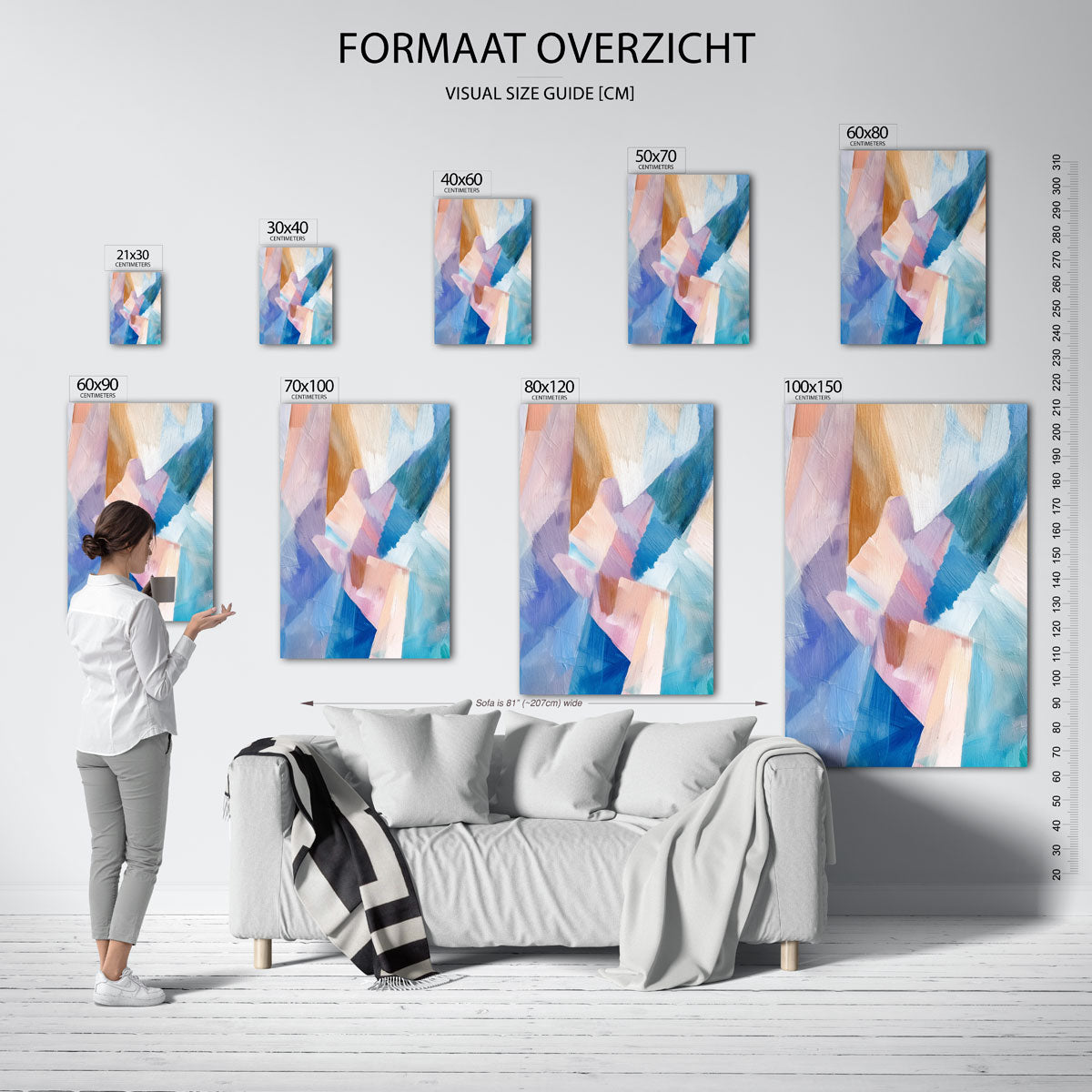 Abstracte vormen Poster