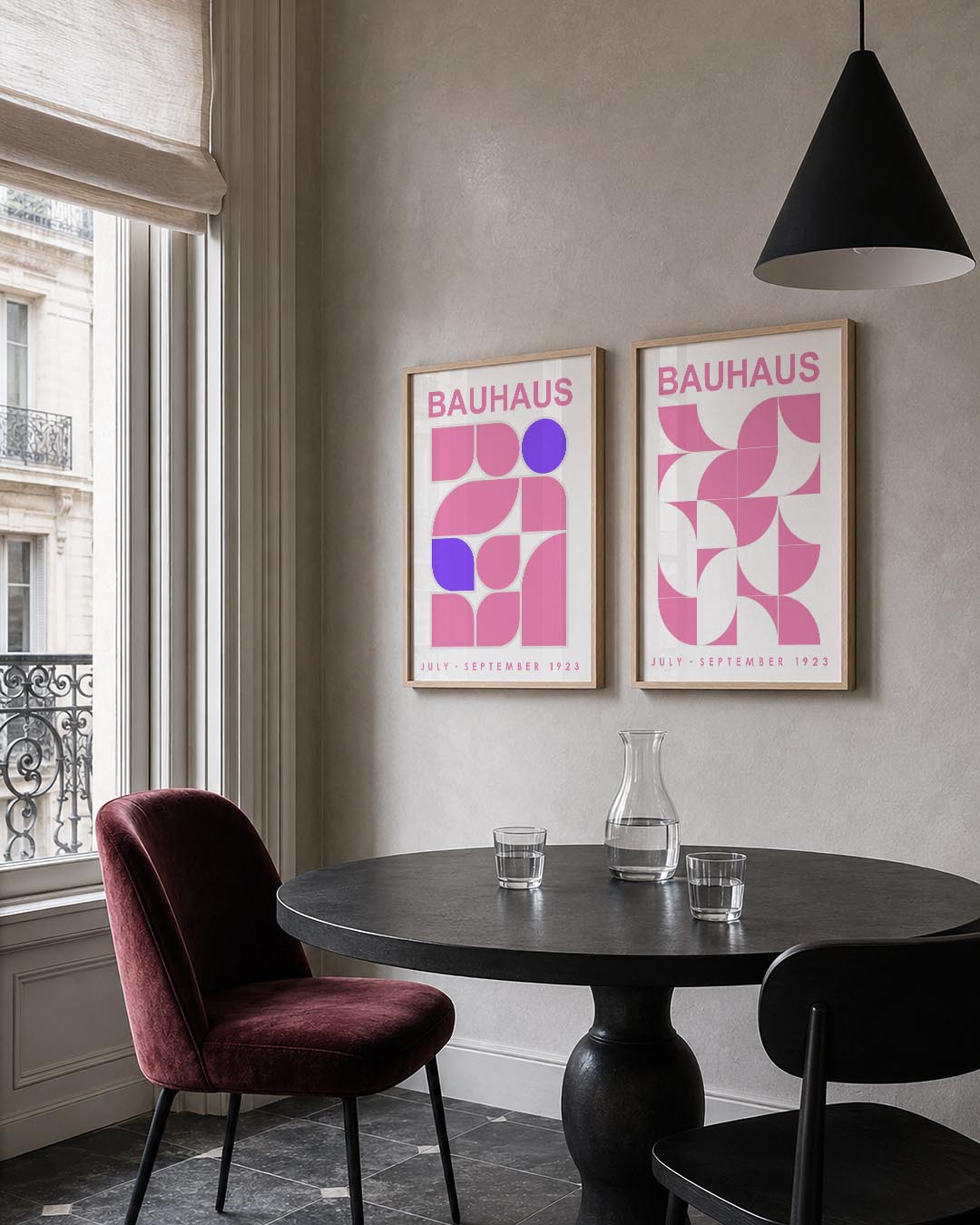 Vormenspel en kleur Posterset