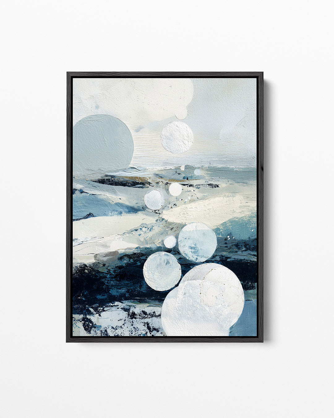 Cirkelvormen en landschap Kunstwerk