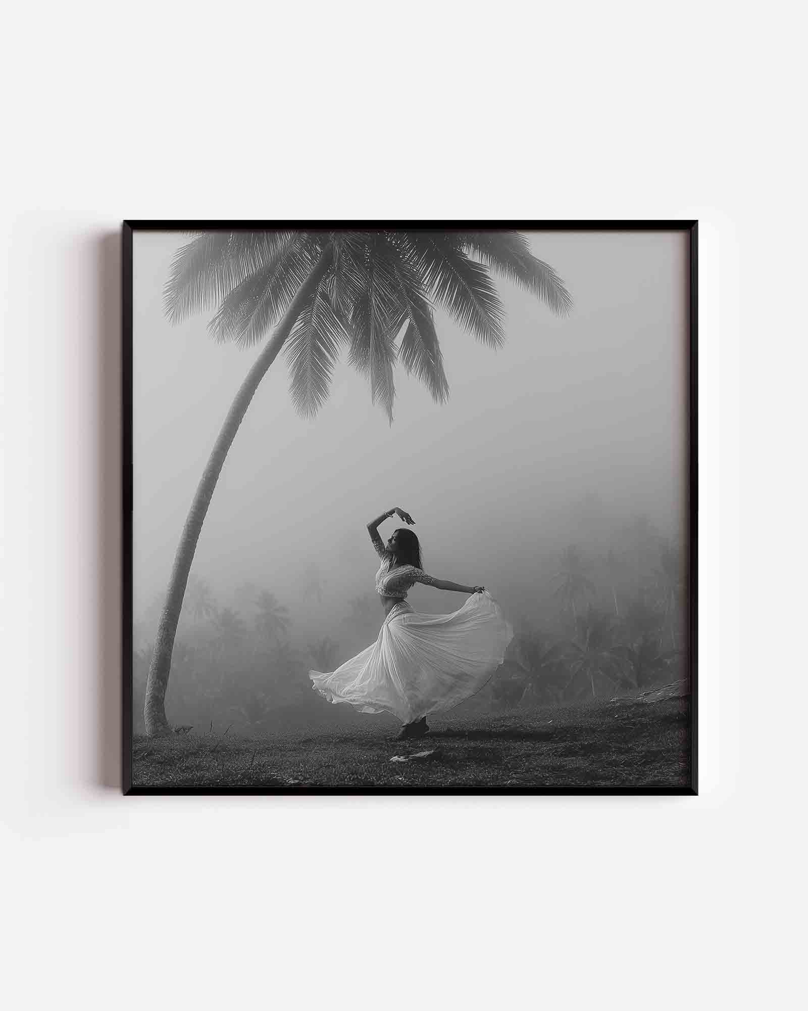 Danseres onder palm Poster